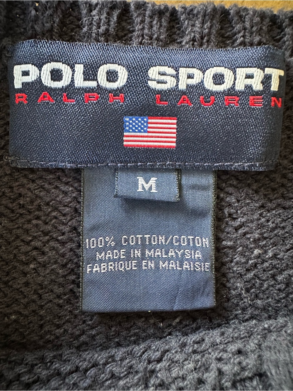Vintage 90s Ralph Lauren Polo Sport Iconic Bear Ski Cotton Knit Sweater Womens M - Picture 2 of 13